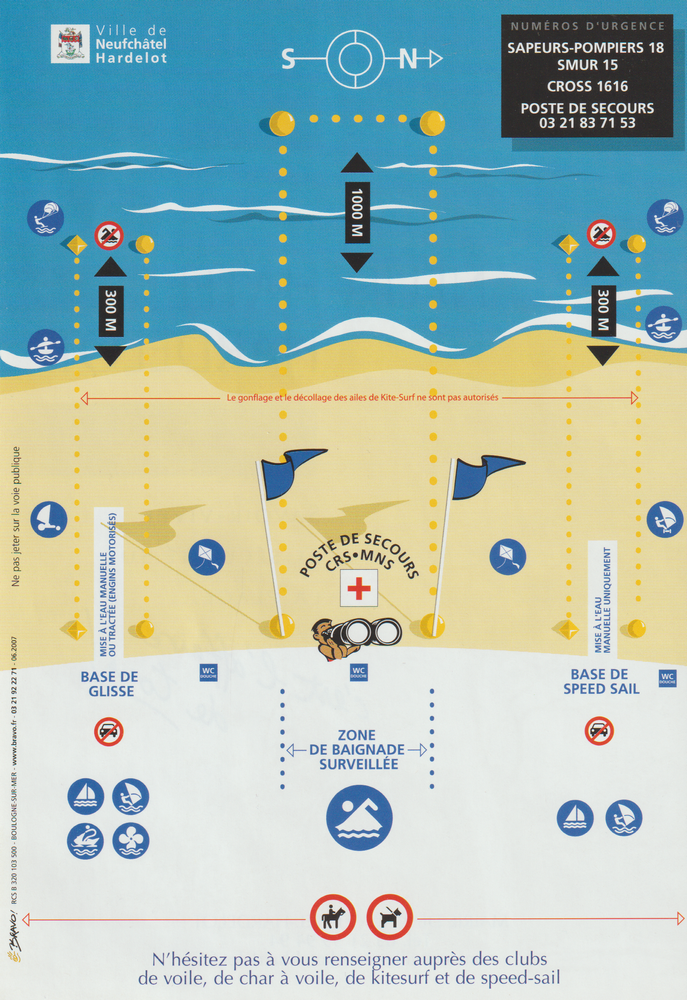 Mairie Hardelot - Plan & sécurité de plage